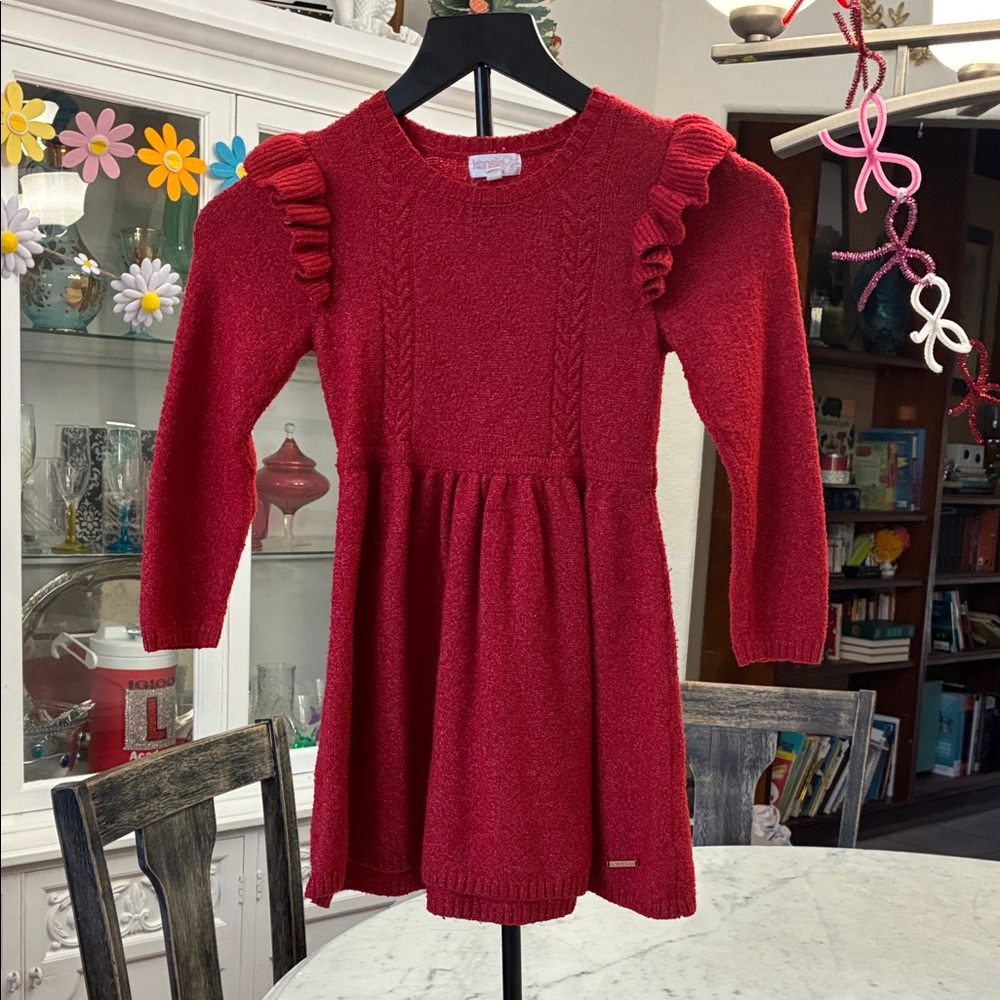 Kensie Girl Red Knit Dress